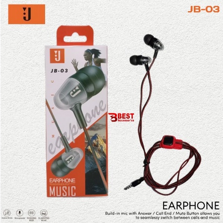 HEADSET JBL JB-03 SUPER BASS + MIC PACKING IMPORT