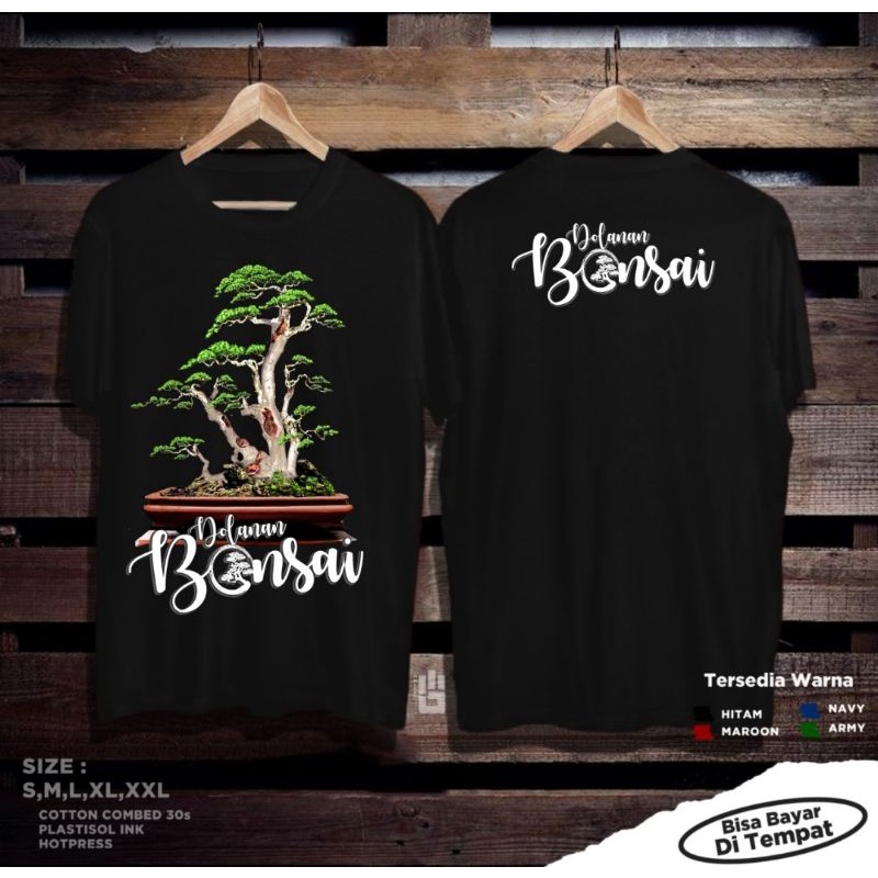 kaos bonsai keren murah kattun combet30s