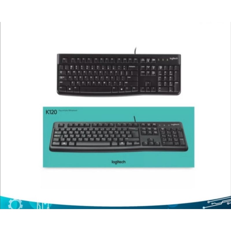 Jual LOGITECH K120 USB KEYBOARD | Shopee Indonesia