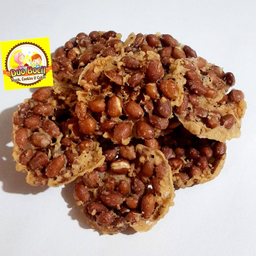 

Rempeyek Peyek Kacang Gurih Asli Magelang 250 Gram - Duo Bocil Snack