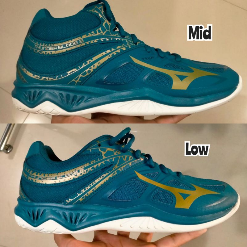 SEPATU VOLEY VOLI MIZUNO THUNDERBLADE 2 MID LOW ORIGINAL ASLI 100% BISA COD BAYAR DI TEMPAT