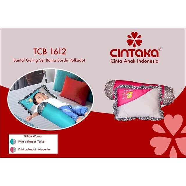 BANTAL GULING SET BORDIR POLKADOT CINTAKA TCB1612