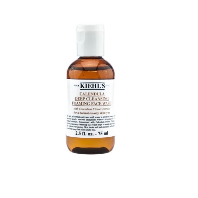 [BPOM] K*IEHL'S calendula Deep Cleansing Foaming Face Facial Wash 75ml &amp; 230ml ( cleanser 75/230 ml )