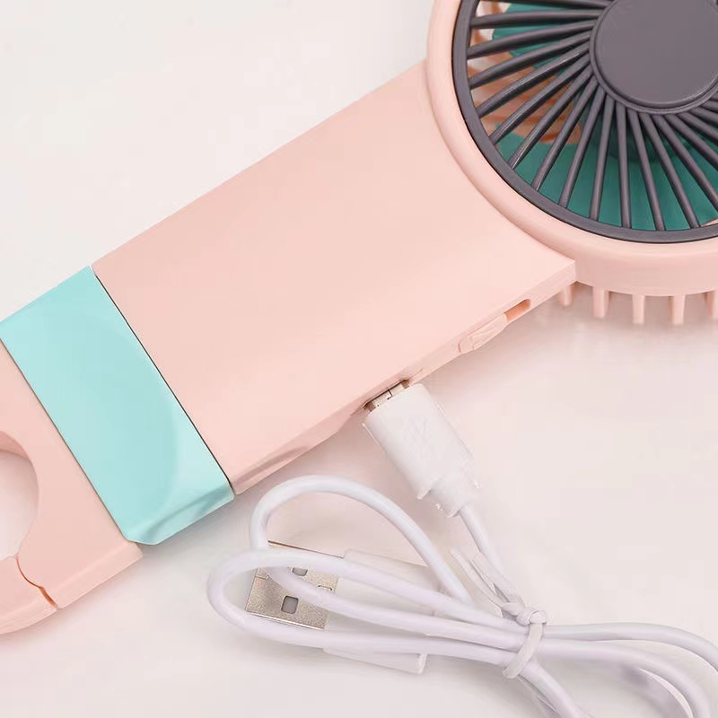 KIPAS ANGIN MINI GENGGAM Cute / Kipas Lipat PORTABLE / Mini Fan adjudstable bisa diletakkan pada meja