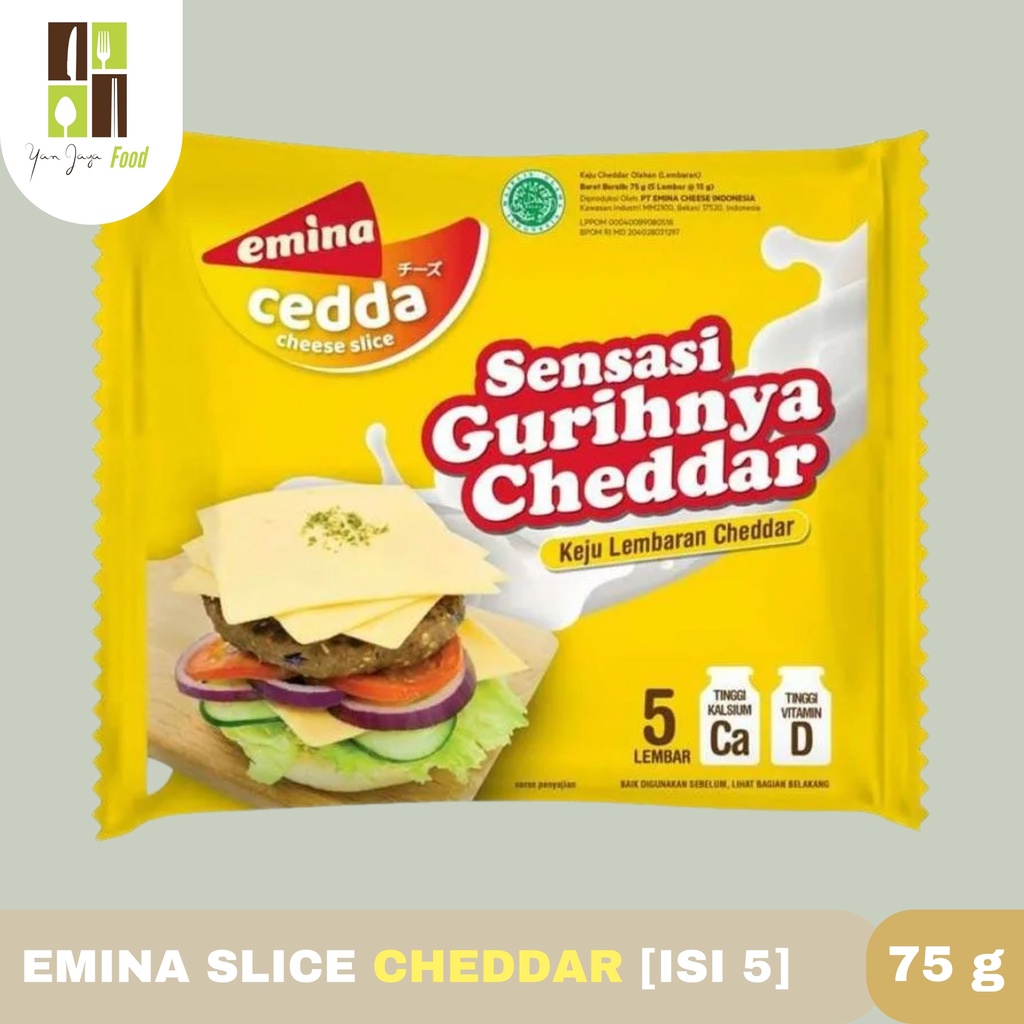 Emina Slice Cheddar isi 5 x 15g [75g]/ Isi 10 x 15g [150g]