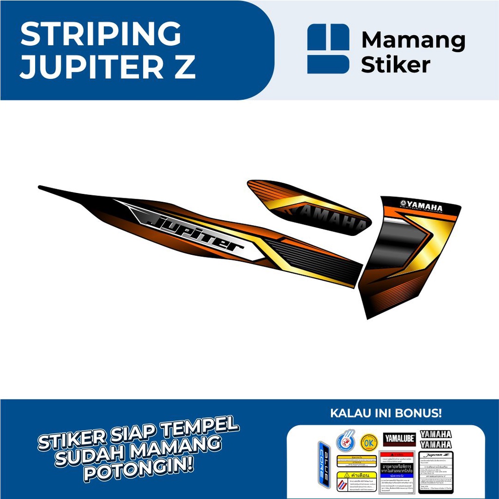 STRIPING YAMAHA JUPITER Z LAMA VARIASI 3 SIMPEL ELEGAN/JUPITER Z BURUNG HANTU FULL BODY/JUPITER Z1 BURHAN STOCK DECAL/STIKER MOTOR VINYL BURHAN VARIASI ORIGINAL/STICKER VARIASI/JUPITER Z 2003 2004 2005 2006 2007 2008 2009/AKSESORIS JUPITER Z LAMA OLD