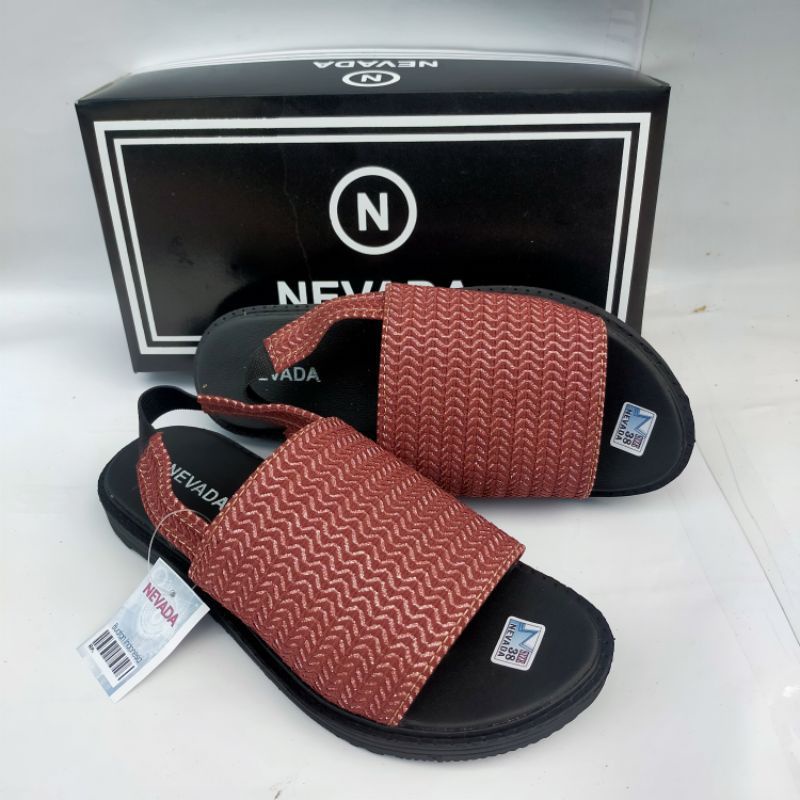 Sandal Slop Rajut Nevada/ Sandal Sepatu Tali Wanita Rajut Import/Sandal