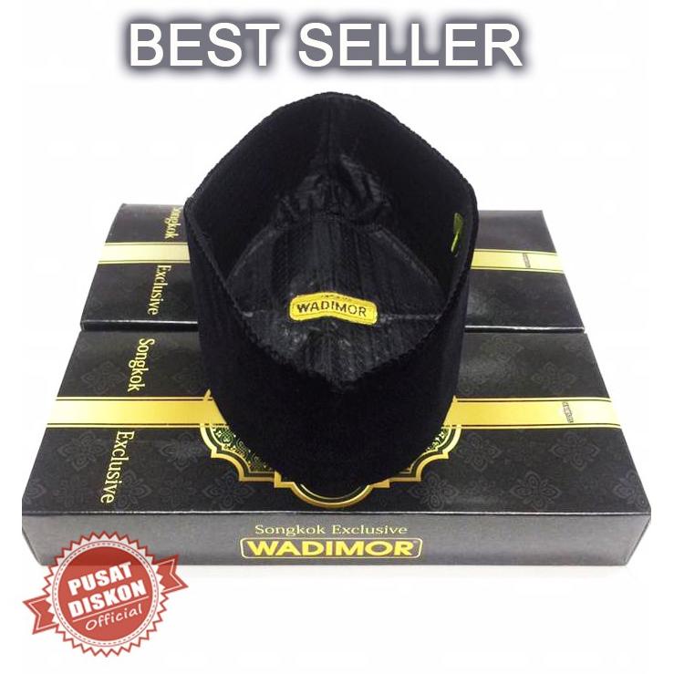 Peci Songkok Kopiah Wadimor Hitam Polos Wadimor Peci Hitam Peci Polos Songkok Hitam Songkok Polos