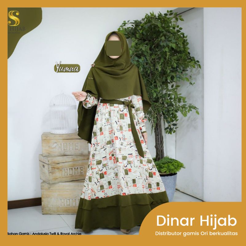 BEST SELLER Gamis original Yumna set By Ss hijab