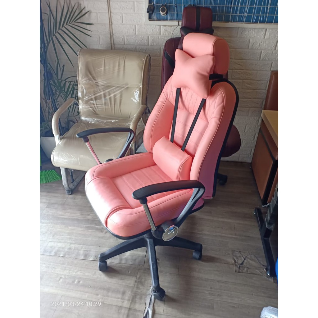 Kursi Gaming Spartan Pink Edition, Berkualitas, Garansi Resmi toko, Cute Elegant