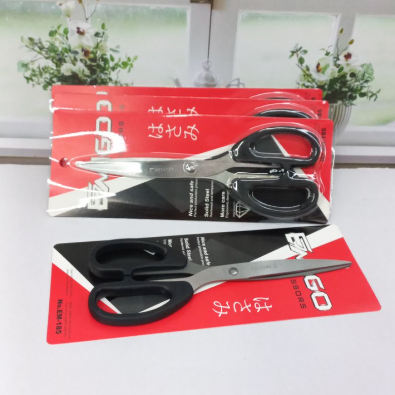 6pcs Gunting Besar Scissors Emigo Em185 Grosir