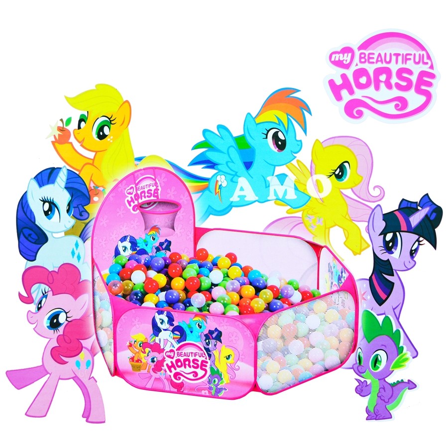 TENDA KERANJANG MANDI BOLA LITTLE PONY - TENDA ANAK MANDI BOLA