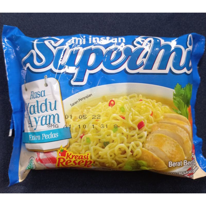

Supermi mie instan kaldu ayam/ayam bawang 40pcs