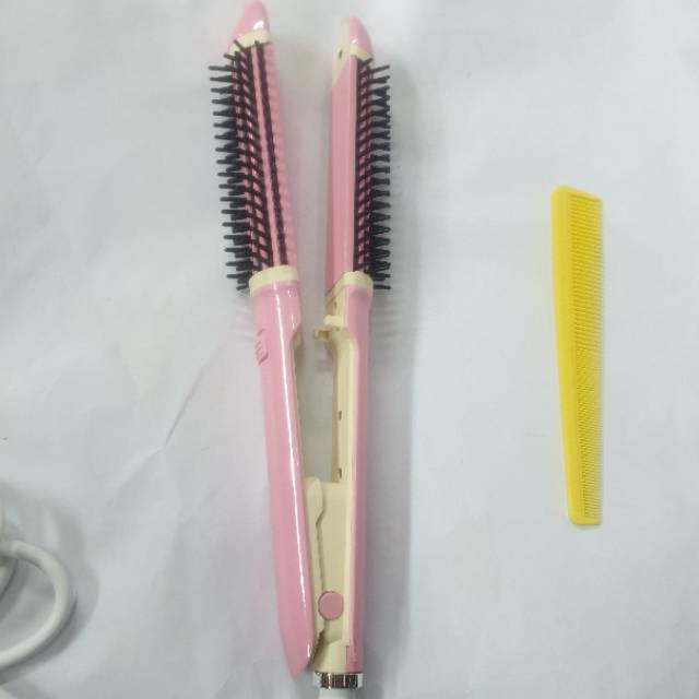 Alat Catok Rambut Sonar sn-0189 Catokan Model Sisir Catok2in1 Curly Keriting dan Rebonding Lurus