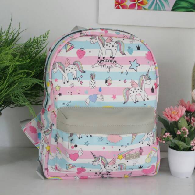 Tas Ransel Anak Aeera Kuda Poni Garis 1 Rumah Warna