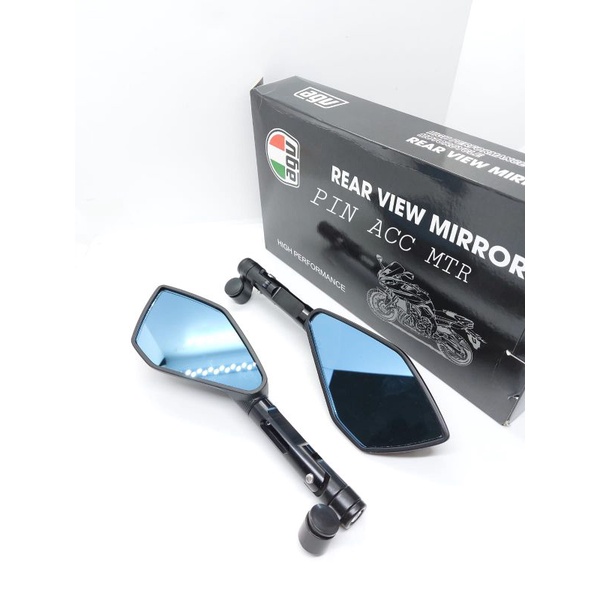 Spion Tomok Agv Almunium censi Kaca V5 model Rizoma Nmax Aerox Lexy Pcx Adv Vario 125 150 160 Crf KLX CB CBR Ninja R RR R15 V2 V3 V4 GSX R25 Verza Byson Sonic Dill universal Motor