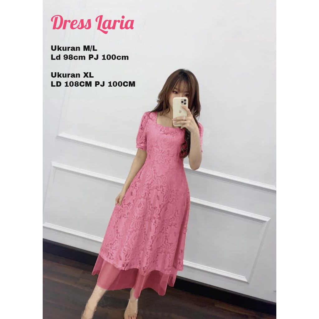 DRES LARIA NATAL DRESS BROKAT NATAL TERBARU YG PALING LARIS GOOD QUALITY