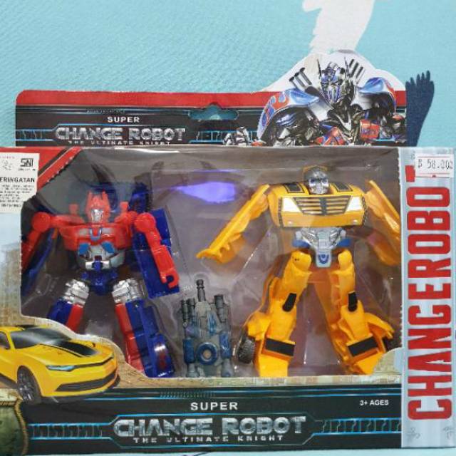 mainan bumblebee and optimus prime