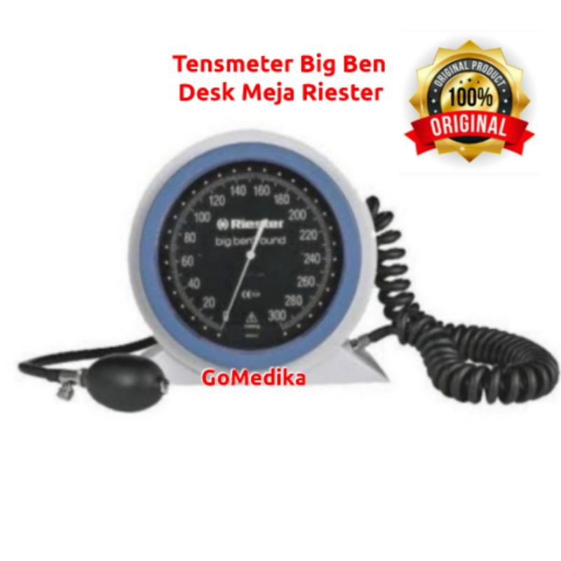 Tensimeter Jarum Aneroid Big Ben Meja Desk Riester Germany Original