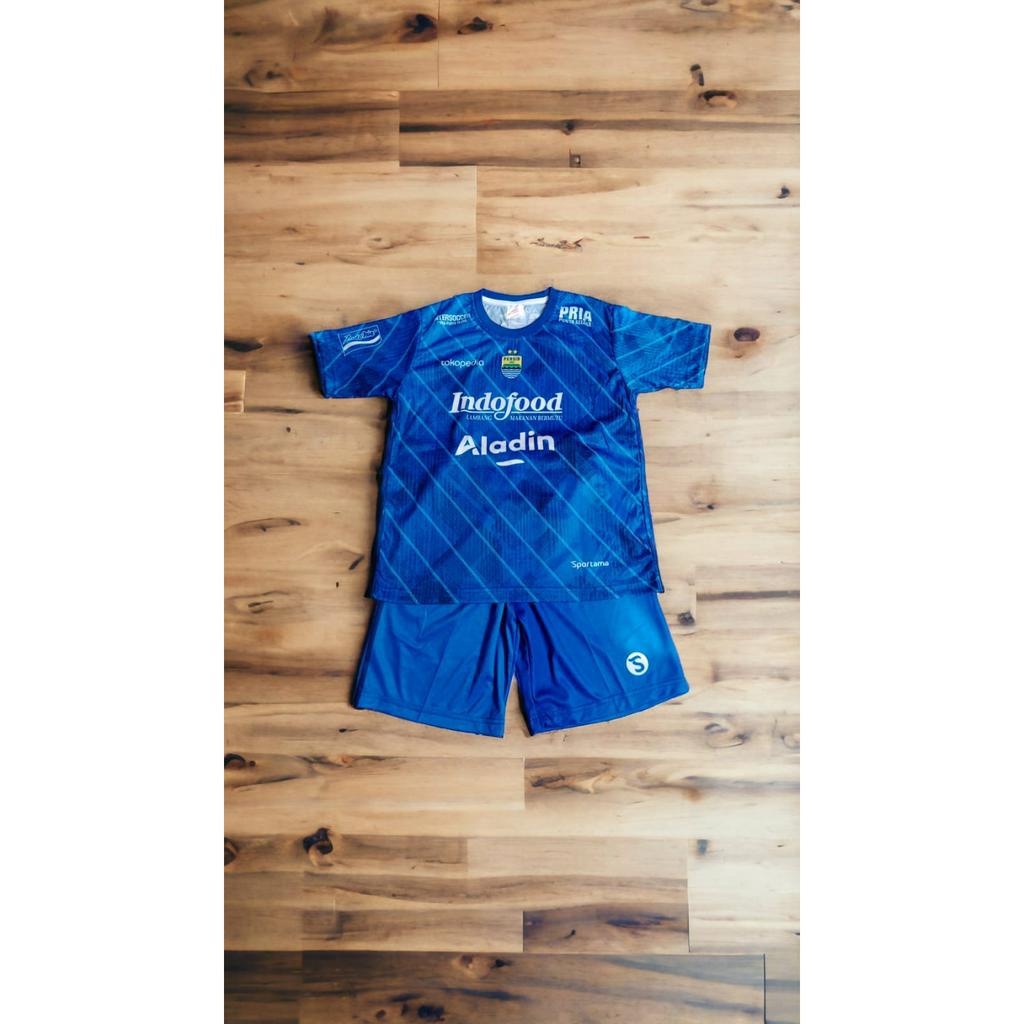 SETELAN JERSEY ANAK PERSIB BANDUNG 2023/2024 PUTIH BIRU HITAM UNTUK USIA 3-12 TAHUN JERSEY BOLA ANAK