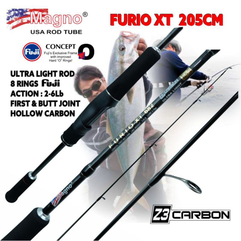 Rod SPINNING MAGNO FURIO XT 682 / 205cm (Line Test 2-6lbs)