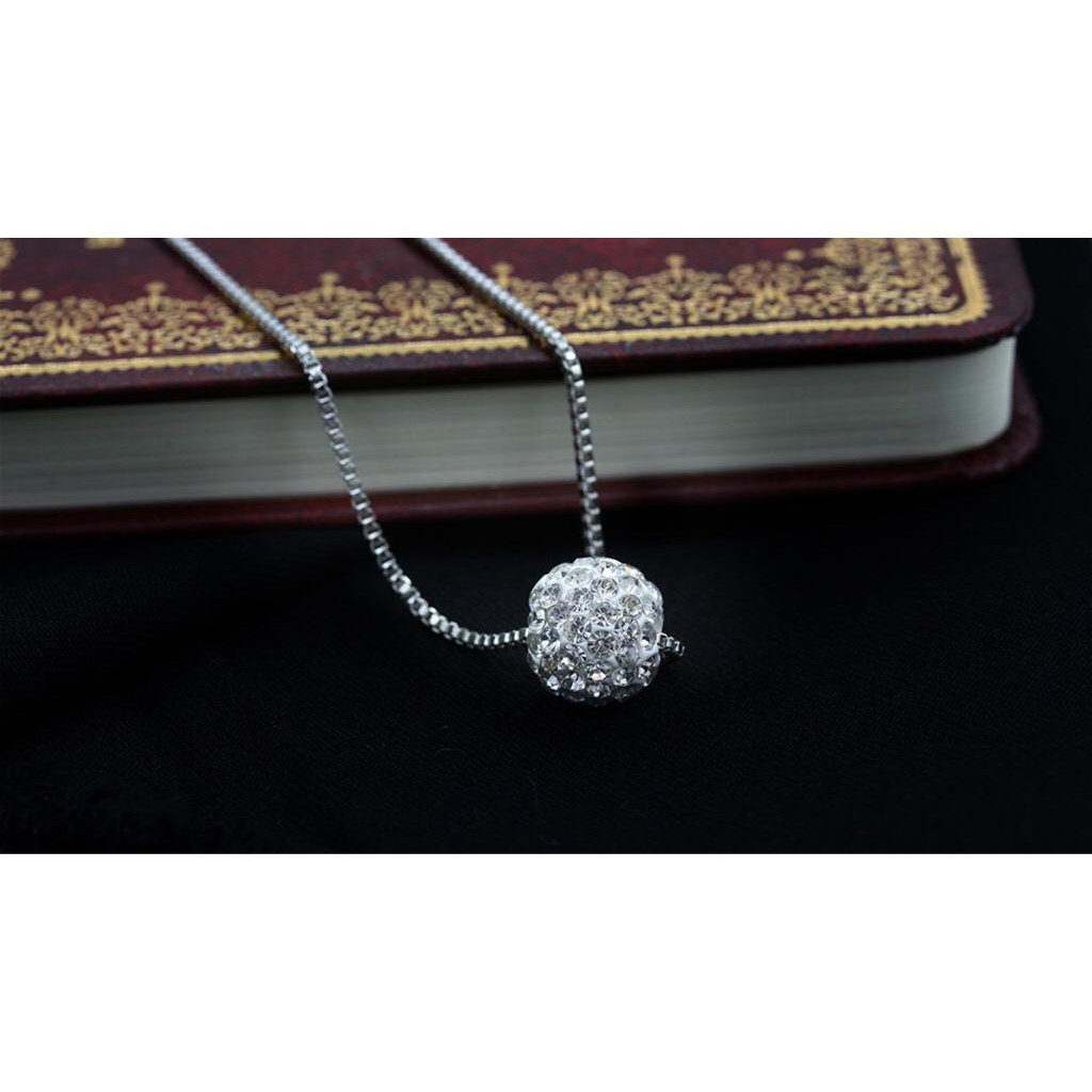 ☛TK☚ A011 Kalung Bulat Mutiara Necklace Fashion Korea Wanita Titanium Bola Diamond Crystal Jewelry