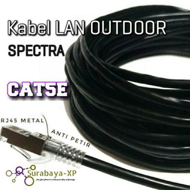 Kabel Lan 50 Meter Utp Stp Cat5E 50M 50 M 50Meter Ftp Outdoor Spectra Internet Utp Indihome