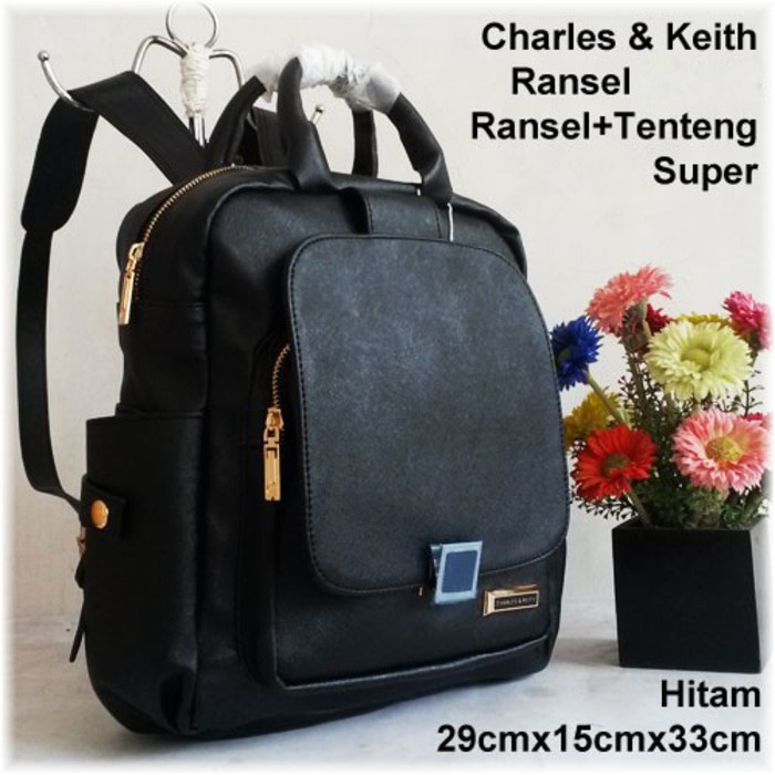 Supplier Tas Ransel Tenteng Wanita Branded CK Super Murah Warna Hitam