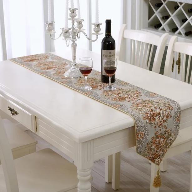 {{{{}}] Table Bed Runner Mewah 250 cm - Taplak Meja Panjang 8 kursi