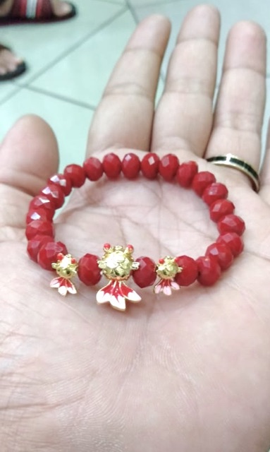 Gelang tangan wanita// gelang kristal // gelang ikan koki // gelang replika emas // gelang