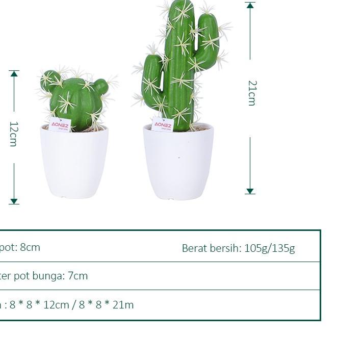 DISKON  9.9 AONEZ Besar bunga hias tanaman kaktus tanaman sukulen palsu buatan didalam pot [KODE 622