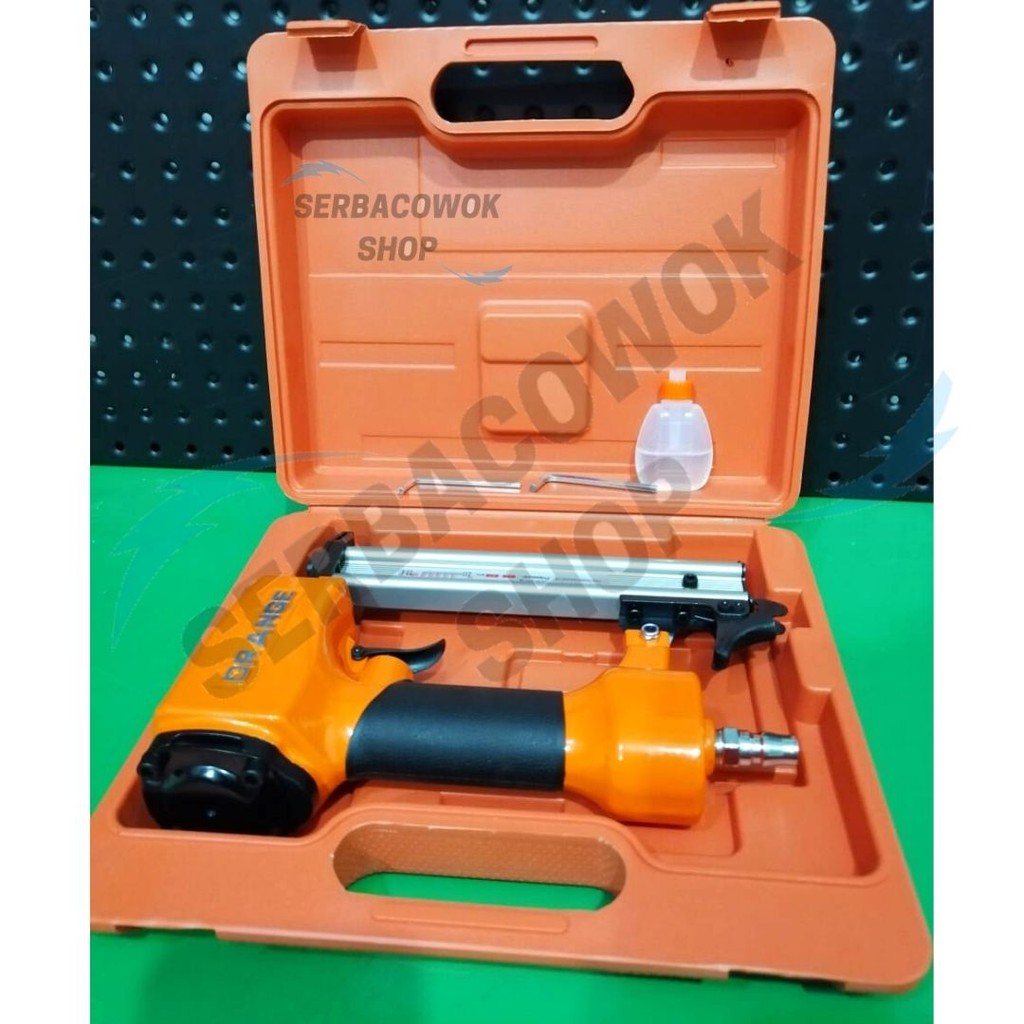 Orange Mesin Staples Angin Tembak Paku Air Nailer Lurus F30 Termurah Berkualitas