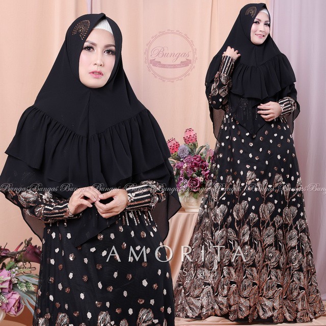 AMORITA set gamis syari by BUNGAS