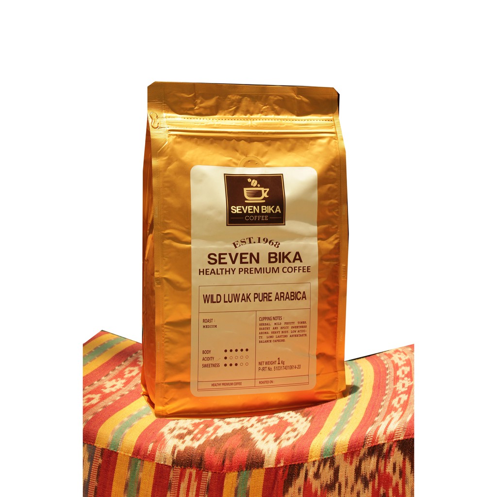 

Seven Bika Horeca Wild Luwak Pure Arabika 1 Kg (Bubuk/Biji)