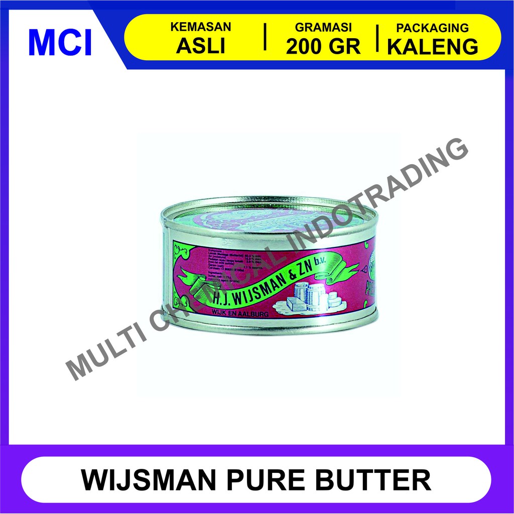 

WIJSMAN KALENG 200 GR / BUTTER / MENTEGA / WISMAN / WYSMAN