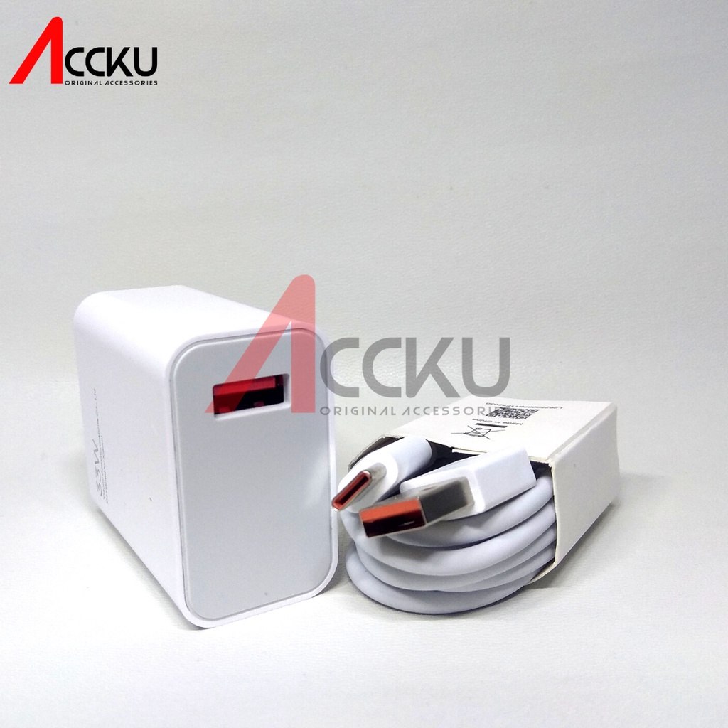 Charger Xiaomi 33W Charger Xiaomi Type C  33W  Xiaomi 33 Watt Turbo Charger Xiaomi 33W / MDY - 11 - EZ