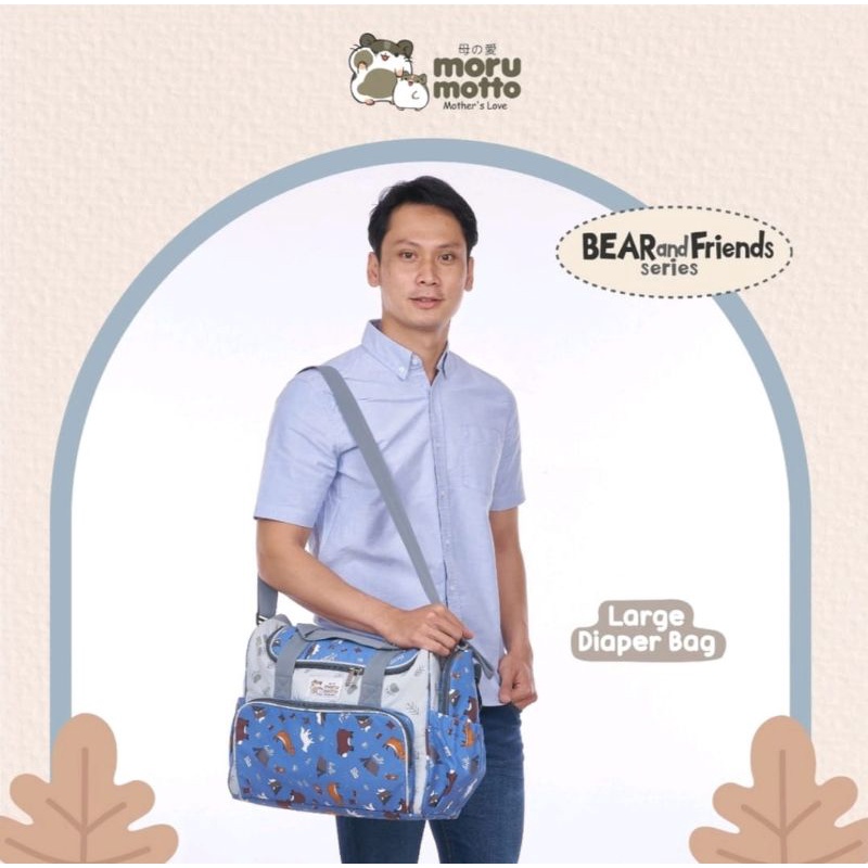 Moru motto Tas Besar + TBS Bear and Friends Series MMT7005 / morumotto MMT7005