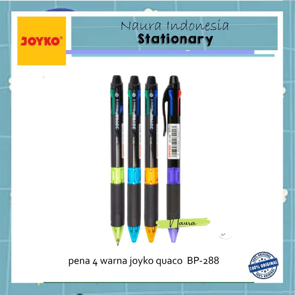 

Ballpen/ pena 4 warna joyko quaco BP-288