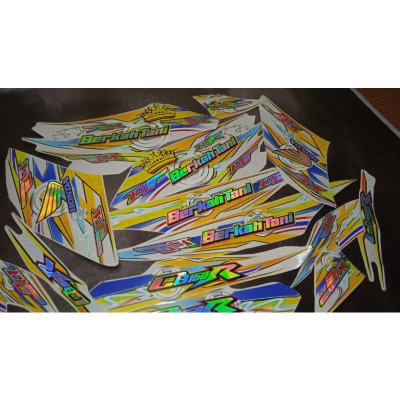 STRIPING STIKER TRANSPARAN HOLOGRAM CB 150OLD