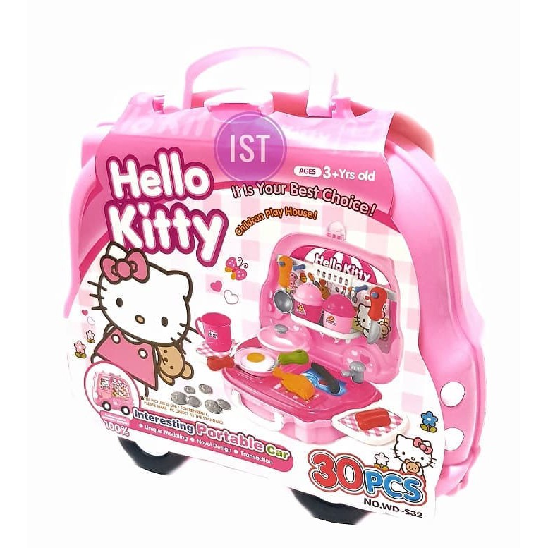 Kitchen Set Koper Hello Kitty Pink 30 pcs No.WD-S32