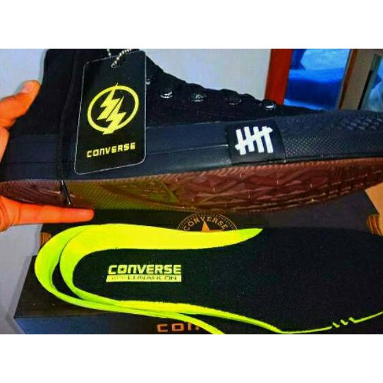 {DISKON} Sepatu Converse Fullblack Full hitam all star high tinggi Sepatuconversehigh allstars black