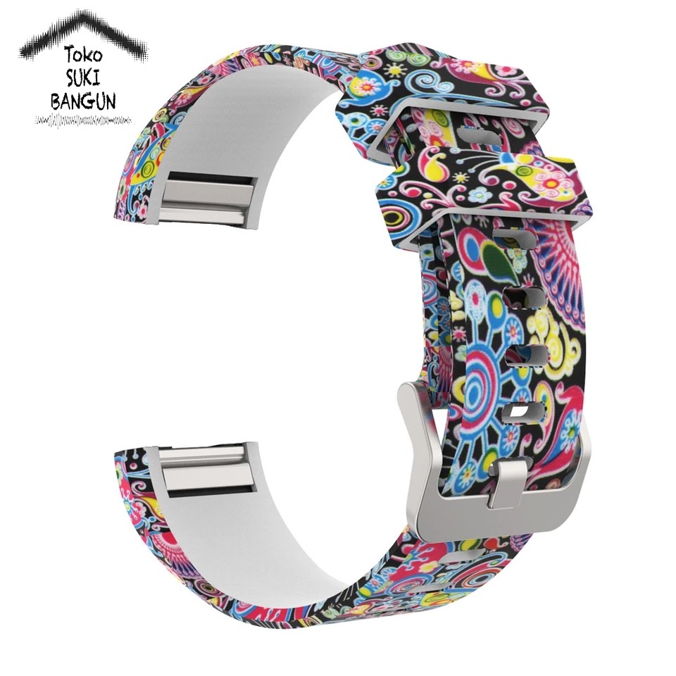 TALI JAM Fit Charge 2 Rubber PRINTED Silicone Watch Strap Band