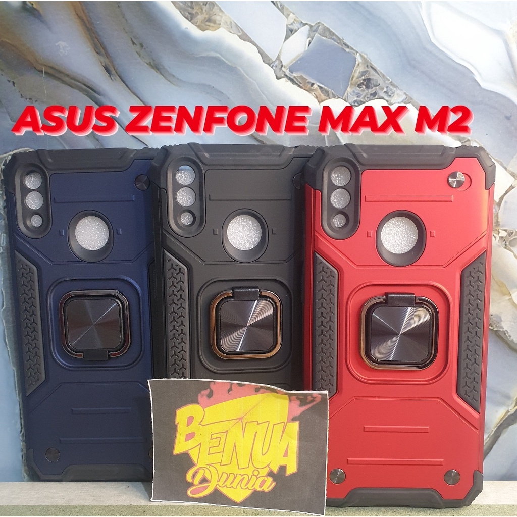 CASE ASUS ZENFONE MAX M2 - CASE SPIGEN THUNDER PLUS RING STAND ZENFONE MAX M2 - BD