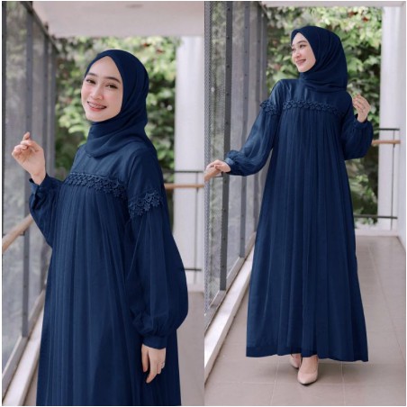 Busana Muslim Gamis Jumbo Gaun Pesta Muslimah Baju Pesta Wanita Kondangan Mewah Kekinian Ld 130-136