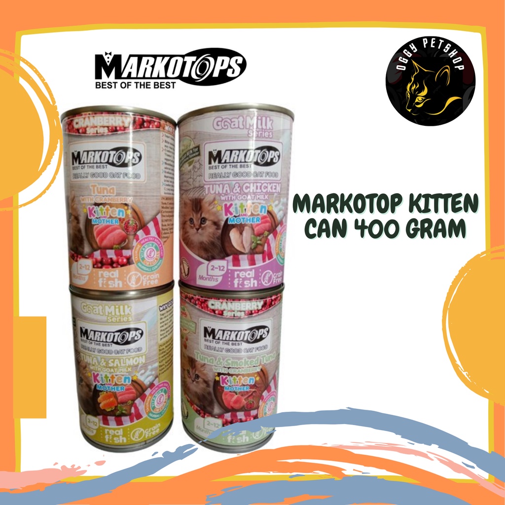 Makanan Anak Kucing Basah MARKOTOPS KITTEN 400GR Cat wet Food kitten