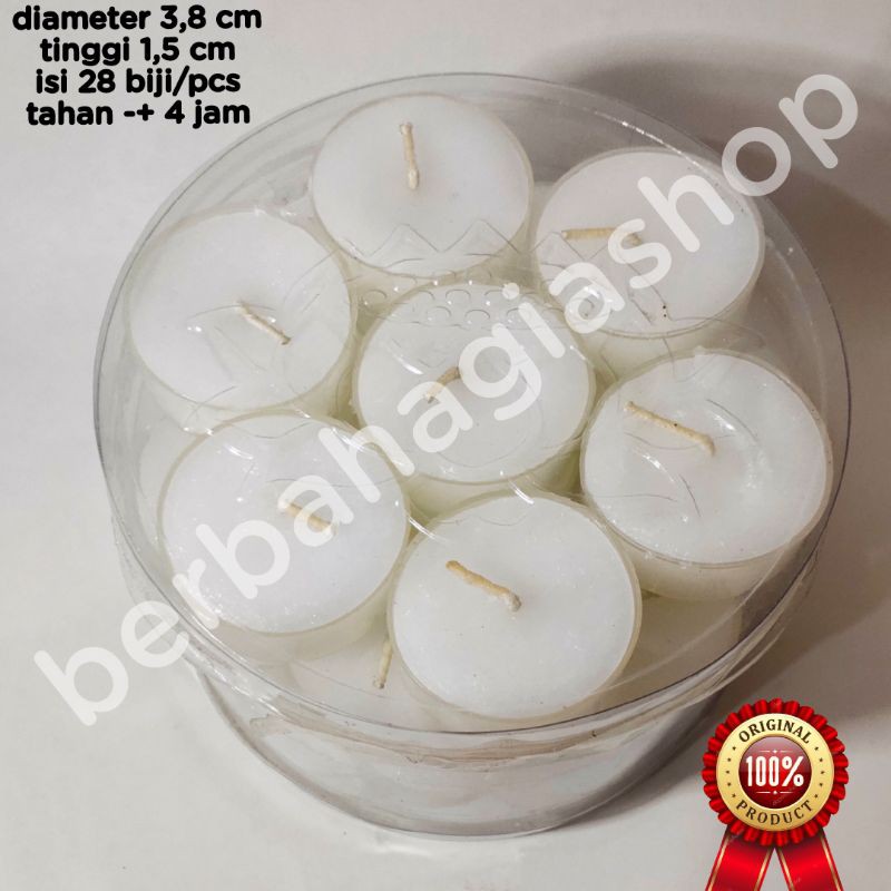 Tealight Candle Isi 28 / Lilin Tea Light / Tea Lite Candle