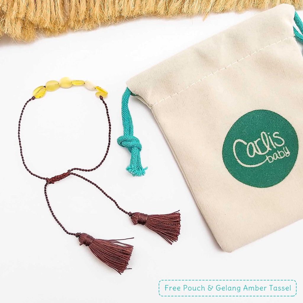 CE130 Kalung Amber Tumbuh Gigi Bayi By Carlis Baby