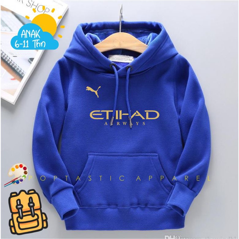 Jaket Distro Sweater Hoodie ANAK Laki-laki perempuan LOGO FLEECE TEBAL