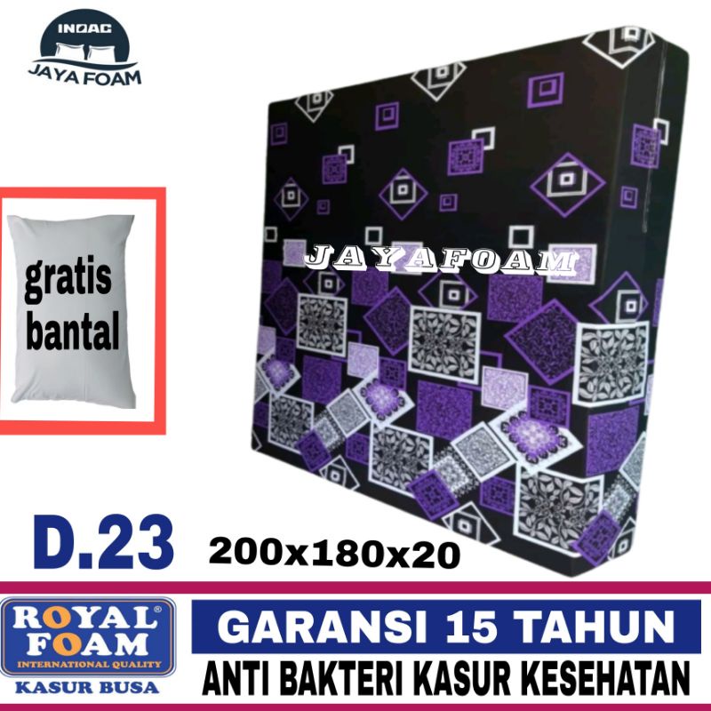 kasur busa royal foam Tebal 20 dan 15 cm  garansi 15 tahun kasur kesehatan kasur murah kasur no 1 ka