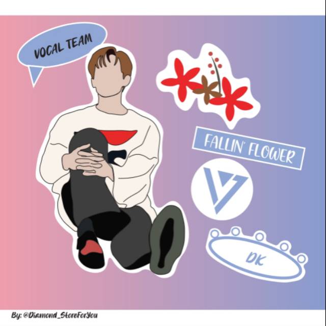 

《SEVENTEEN STICKER SET: DK FALLIN'FLOWER SET》